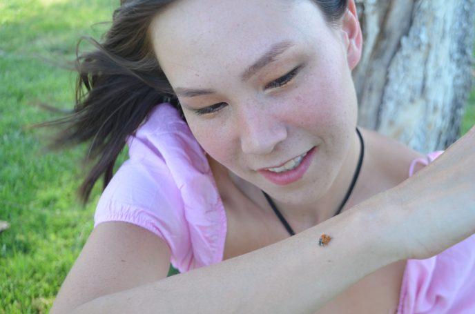 Lily and the Lady Bug Photo by Anna