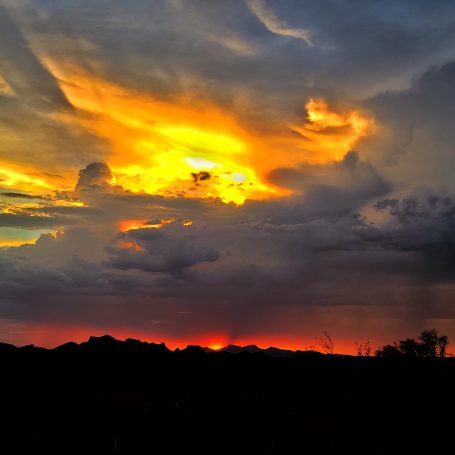 Sunset in Havasu monsoon season